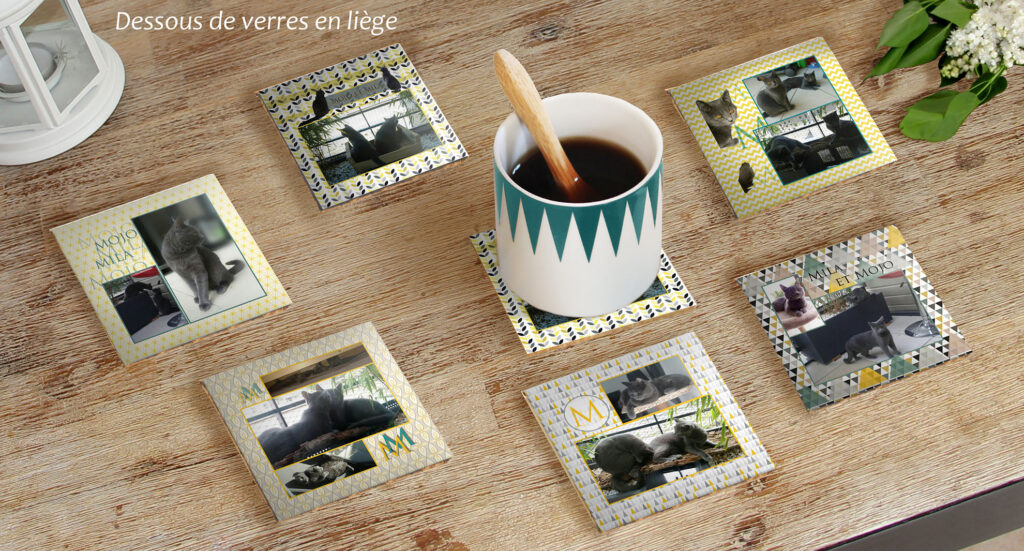 Dessous de verre illustré