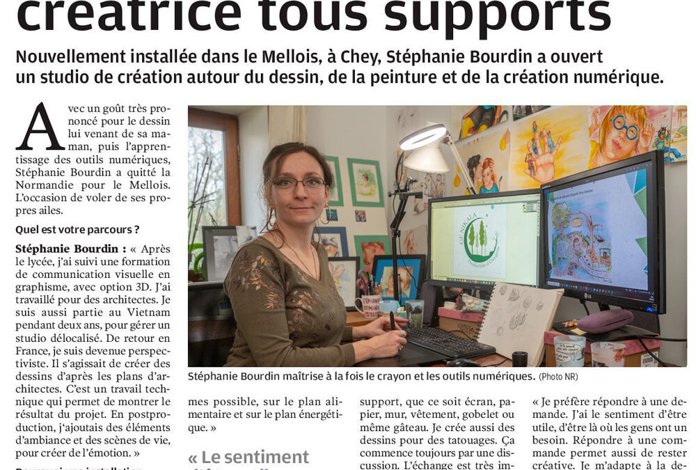 Stéphanie Bourdin, créatrice tous support